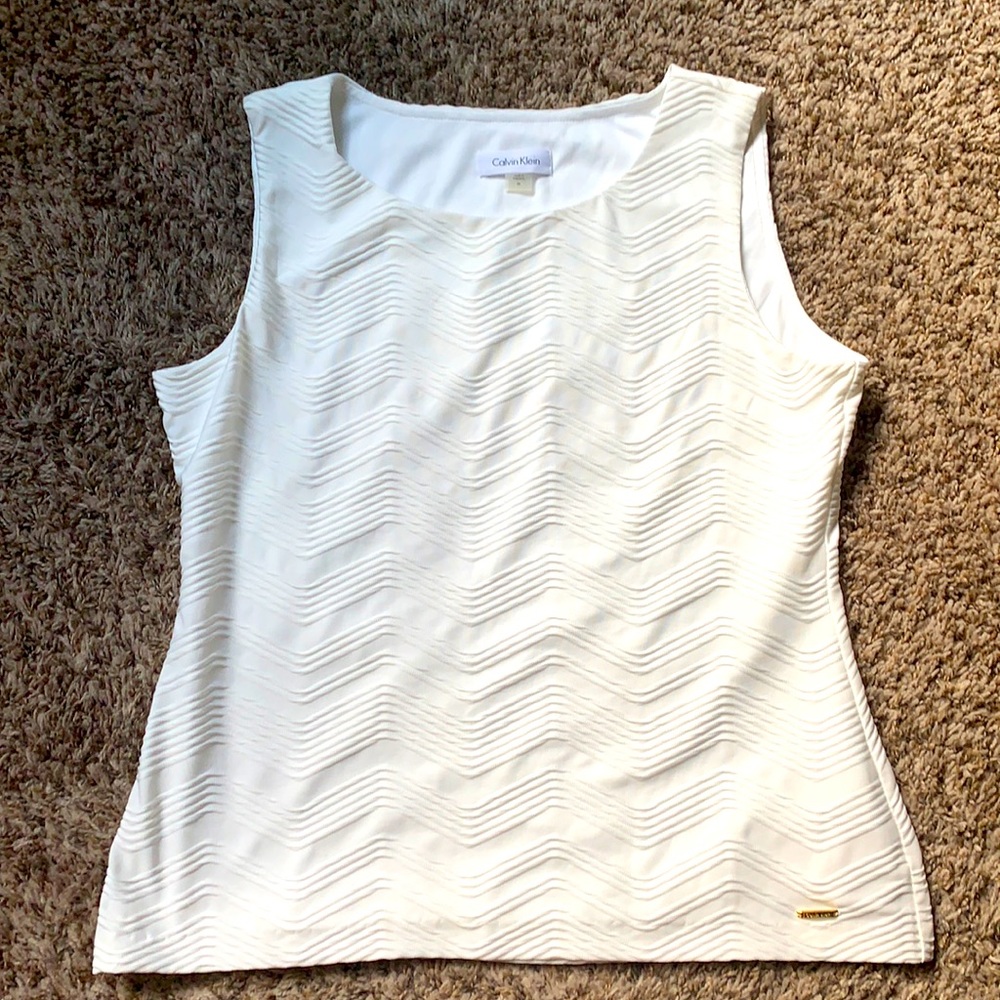 Calvin Klein white blouse Medium